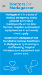 Mobile Screenshot of doctorsformadagascar.com